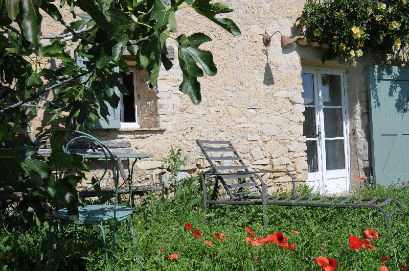 Jardin de La chambre l'établi du gîte rural du jas de Péguier en Provence